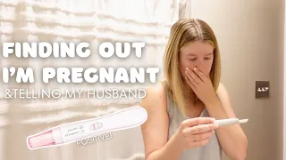 FINDING OUT I'M PREGNANT & surprising my husband! 🤰🏼🤍