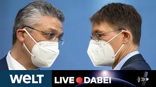 OMIKRON-KRISE: Karl Lauterbach und RKI-Chef Wieler zu Corona-Lage und Lockdown | WELT live dabei