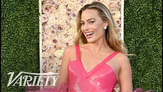 Margot Robbie Can't Believe the $1.4 Billion Success of 'Barbie' on the Golden Globes Red Carpet