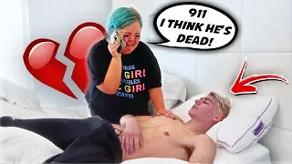 NOT WAKING UP PRANK ON GIRLFRIEND! *she cries