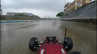 FPV RC Car in the Rain - 1/10 Buggy LC10B5