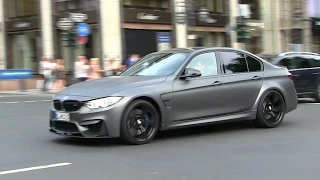 BMW M3 F80 w/ Akrapovič STRAIGHT PIPES goes CRAZY in Düsseldorf | LOUD Accelerations + REVS