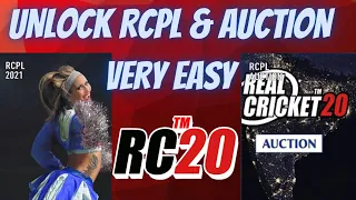 Best Trick For Unlock RCPL & Auction In Real Cricket 20 [ Best Genuine Trick ]