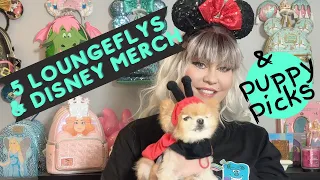 Loungefly Unboxing: Mickey Date Night, Robin Hood, Disney World Icons & Sleeping Beauty merch!