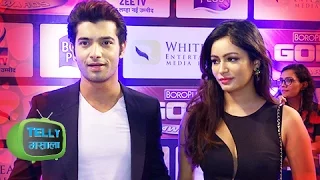 Sharad Malhotra & Pooja Bisht Arrive as a Couple at the Zee Gold Awards Red Carpet