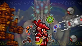 Can You Beat MASTER MODE Terraria With ONLY BOOMERANGS?