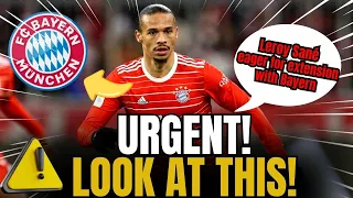 🚨NOW! LEROY SANÉ OPEN TO EXTENDING HIS CONTRACT WITH FC BAYER! LATEST NEWS FROM BAYERN MUNICH!