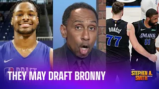A different team is interested in jumping Lakers to draft Bronny