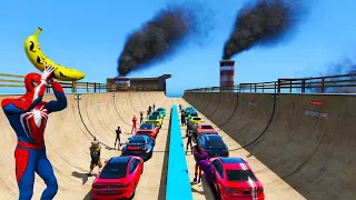 Ramps Palmer Taylor Power Station go to Humane Labs Spiderman Cars Team in GTA V mods