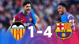 Valencia  - Barcelona FC (1-4) Highlights