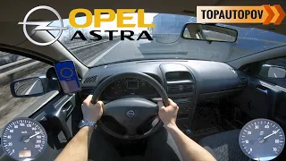 2001 Opel Astra G 1.2 16V (55kW) |83| 4K60 TEST DRIVE - EXHAUST, ACCELERATION & ENGINE |TopAutoPOV