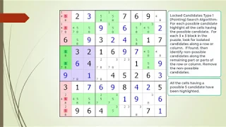 dxSudoku Quick Video #4 Locked Candidates Type 1 Pointing