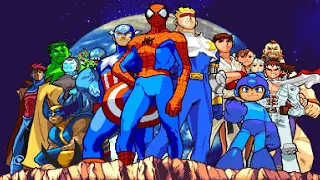 Marvel Vs Capcom : Clash of Super Heroes All Ending PlayStation One