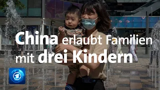 China erlaubt Familien mit drei Kindern