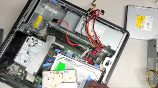 DELL Optiplex 755 Disassembly Power Supply Replacement While Right Clavicle Collar Bone is Broken