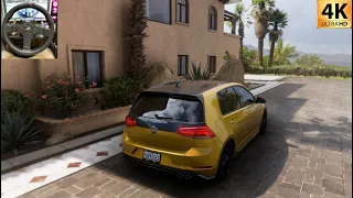 Volkswagen Golf R 800HP - Forza Horizon 5 | Steering Wheel Gameplay [4K]