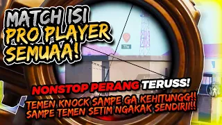 MATCH ISI PRO PLAYER SEMUAA!! NONSTOP PERANG TERUS!! 5 SQUAD NGUMPUL DI AKHIR!! | PUBG MOBILE