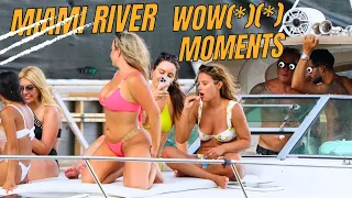 WILD CREATURES REACTION TO THE CAMERAS | MIAMI RIVER | @BOATHUB