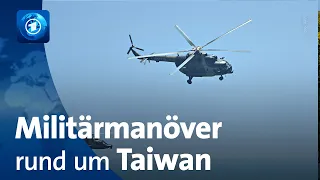 Chinesisches Militärmanöver rund um Taiwan