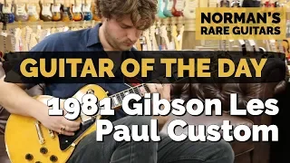 Guitar of the Day: 1981 Gibson Les Paul Custom | Norman's Rare Guitars