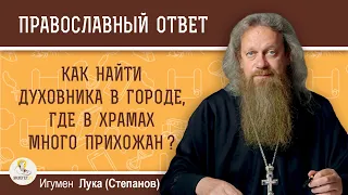 Как найти духовника в городе, где в храмах много прихожан ? Игумен Лука (Степанов)