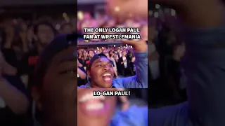The ONLY Logan Paul Fan At WrestleMania! #shorts