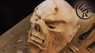 Woodcarving "Krampus mask" ►► Timelapse