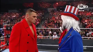 Gunther Vs R-Truth disfrazado de Tío Sam - WWE Raw 04/07/2022 (En Español)