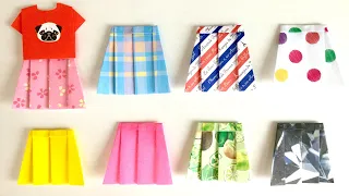 【折り紙で楽しむコーディネート②】プリーツスカート（Ａ）  [Coordinate enjoying with Origami②] Pleated skirt（A）