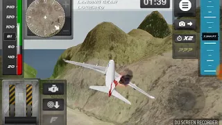 Сделал бочку самолетом в игре Airplane emergency landing.