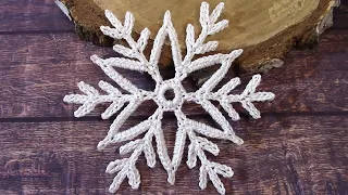 Very beautiful snowflake crochet tutorial