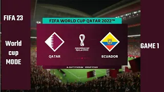 Qatar     vs    Ecuador                 ⚽ | 🏆 World Cup 2022 (20/11/2022) 🎮  Fifa23