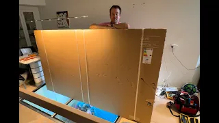 2023 98" Samsung QLED unboxing and wallmounting