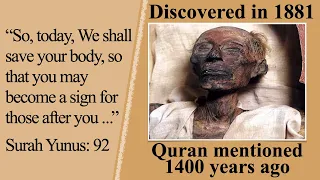 Pharaoh’s (Ramesses II) Mummy: Sea-salt traces prove the miracle of the Holy Quran