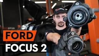 How to change front strut mount FORD FOCUS 2 (DA) [TUTORIAL AUTODOC]