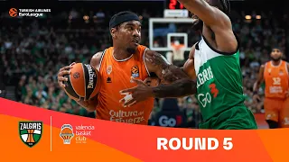 Zalgiris Kaunas-Valencia Basket | Round 5 Highlights | 2023-24 Turkish Airlines EuroLeague