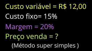 Como Calcular o Preço de Venda de um produto - Método Simples