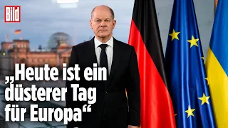 Kanzler Olaf Scholz in TV-Ansprache: „Putin wird nicht gewinnen“ | Ukraine-Krieg