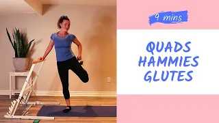 9 Minute Lower Body Barre Workout | Quads, Hamstrings, Glutes | Low Impact