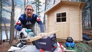 Skating Rink Build with the ETaker Solar Generator M2000