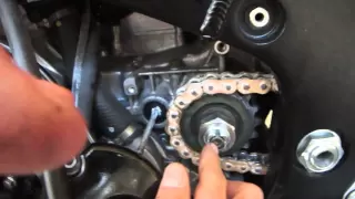 How to change a front sprocket on a 2004 hayabussa.MP4