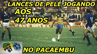 lances de PELÉ aos 47 anos jogando pela seleção Master em 87