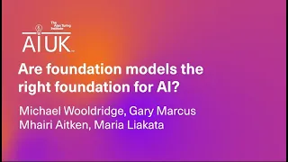 Are foundation models the right foundation for AI? | AI UK 2023