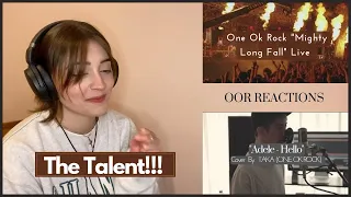 They really have no bad songs! | One Ok Rock "Mighty long fall" and Taka "Hello" Cover - Reaction