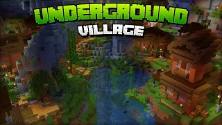 Underground Village : Minecraft Timelapse