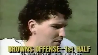 Oilers vs Browns 1989 Week 8