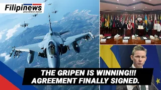 MAJOR DEFENSE AGREEMENT SIGNED BETWEEN SWEDEN & THE PHILIPPINES. GRIPEN FIGHTER JET IS WINNING.