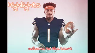 Justin fields highlights (welcome to bears)