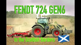 FENDT 724 Gen6 at work in the Scottish Borders