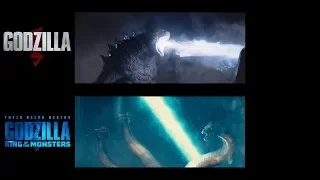 Godzilla 2014 and Godzilla King of the Monsters - Scene Comparisons